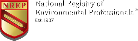 NREP, National Registry of Environmental Professionals, Est. 1987